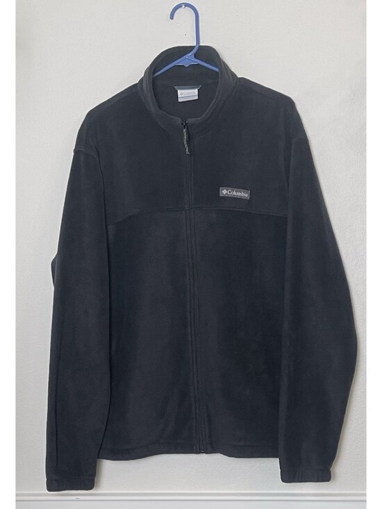 Columbia Men's XL Steens Mountain Full Zip Fleece Jacket Charcoal / Black - Picture 8 of 14